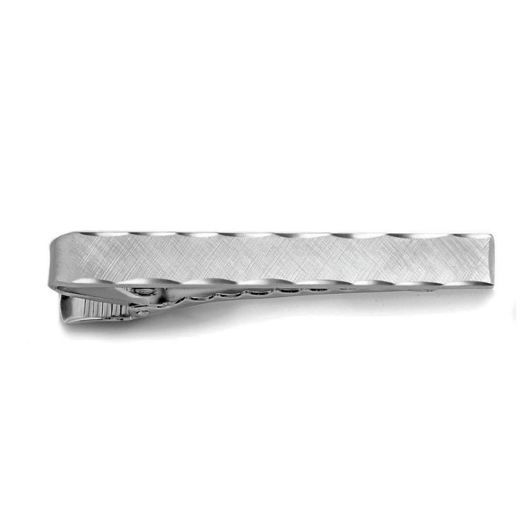 Florentine Tie Bar with Scalloped Edge
