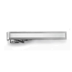 Polished Tie Bar with Lined Border