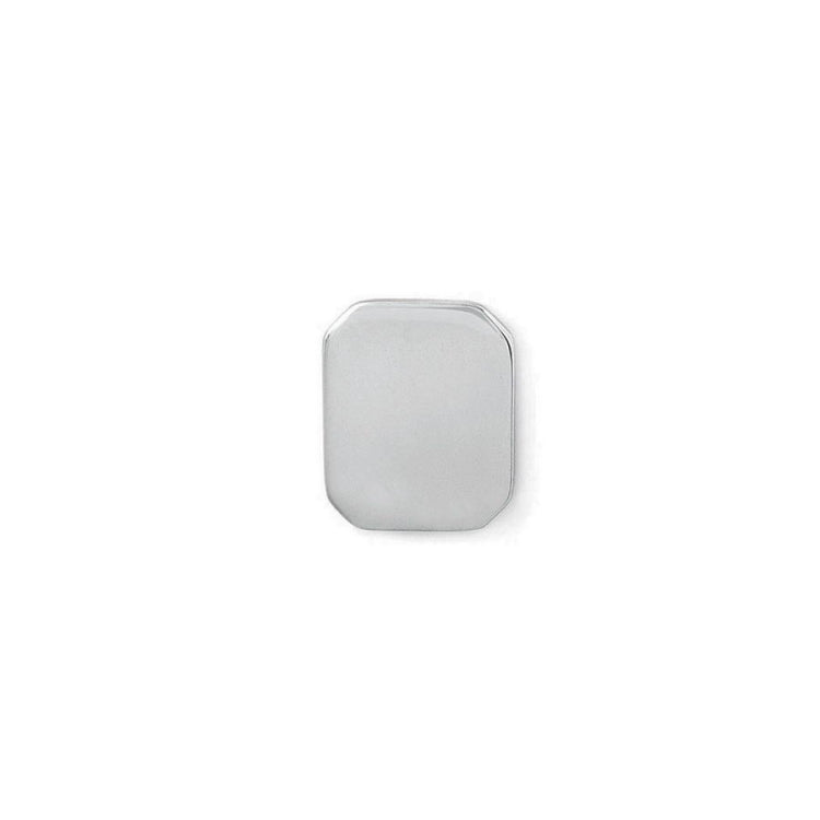 Polished Rectangular Tie Tack with Cut Corners