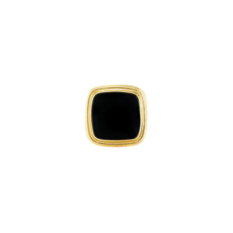 Cushion Cut Tie Tack with Black Onyx