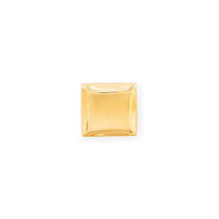 Polished Square Tie Tack with Curved Edges