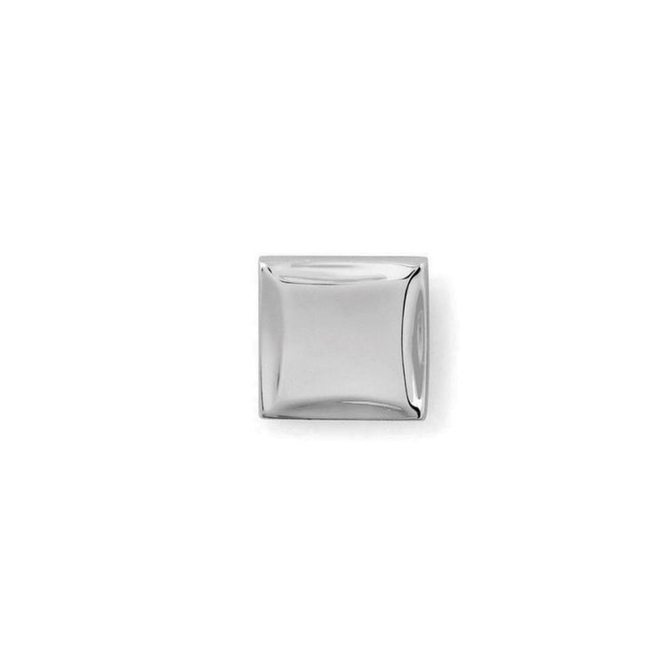 Polished Square Tie Tack with Curved Edges