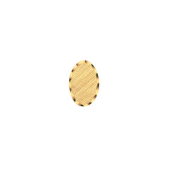 Oval Florentine Tie Tack with Scalloped Edge