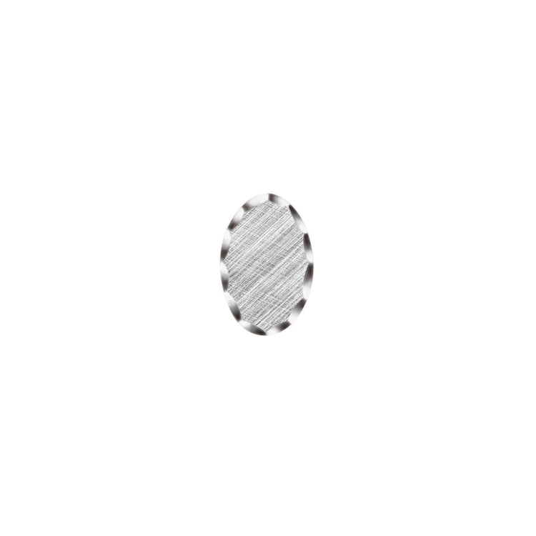 Oval Florentine Tie Tack with Scalloped Edge