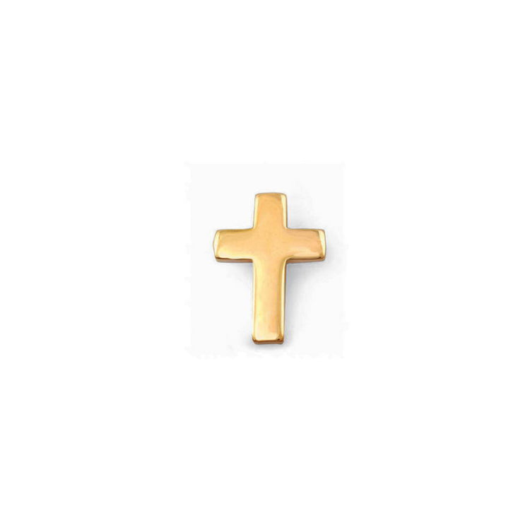 Polished Cross Tie Tack