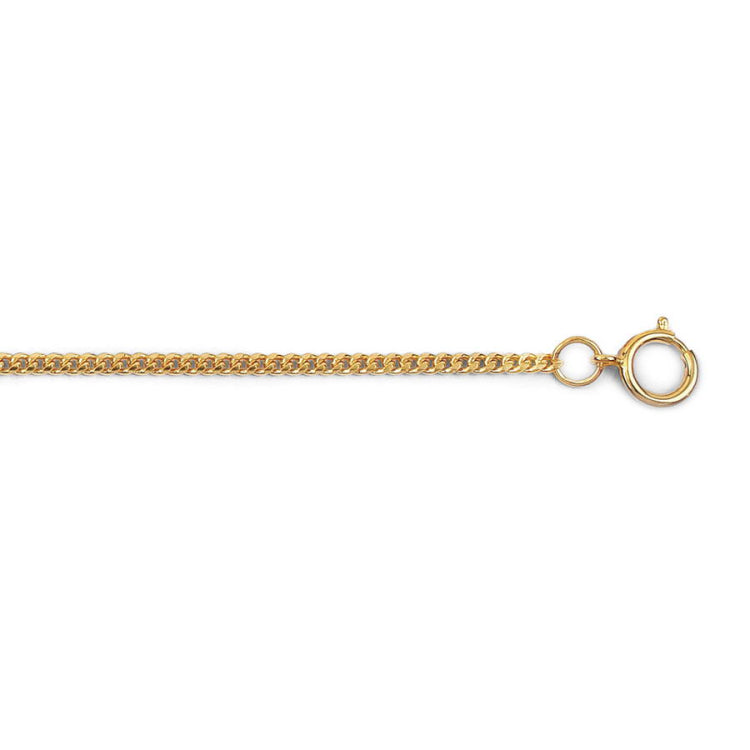 Flat Curb Watch Chain