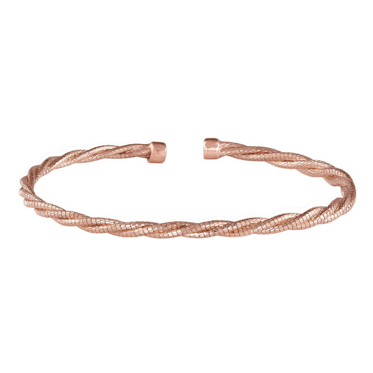 Tightly Twisted Cable Cuff Bracelet