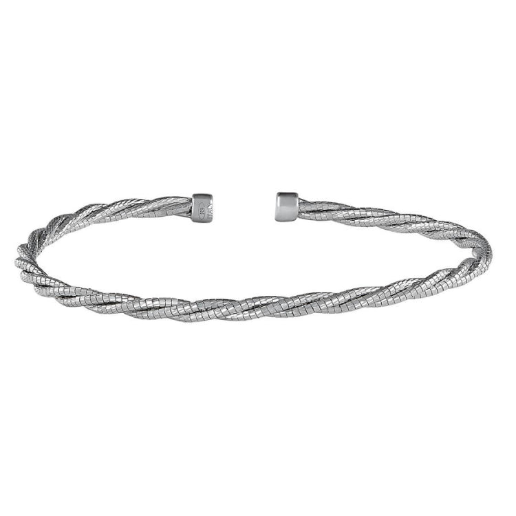 Tightly Twisted Cable Cuff Bracelet