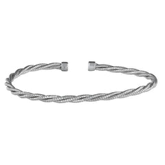 Tightly Twisted Cable Cuff Bracelet