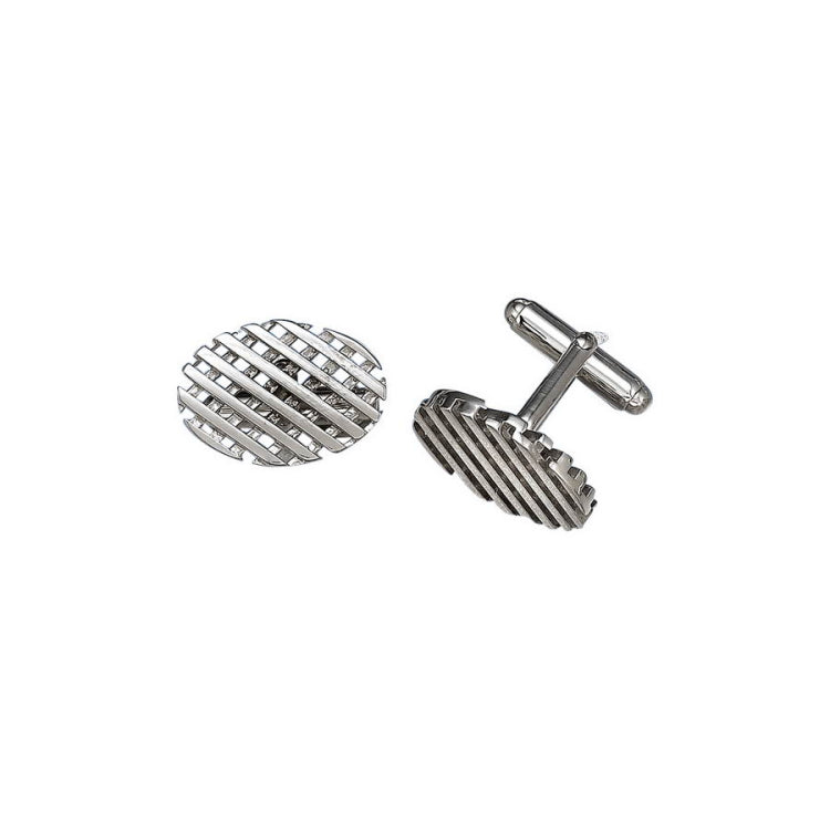 Oval Waffle Cufflinks