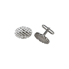 Oval Waffle Cufflinks