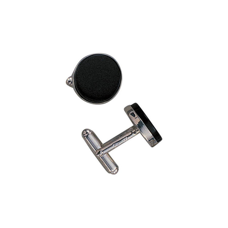 Round Onyx Cufflinks