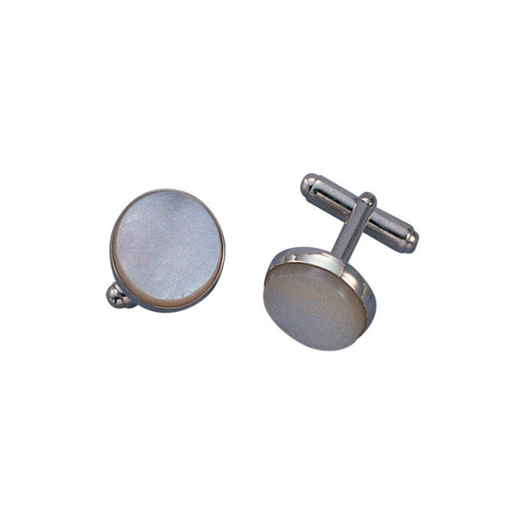 Round Mother of Pearl Cufflinks