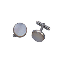 Round Mother of Pearl Cufflinks