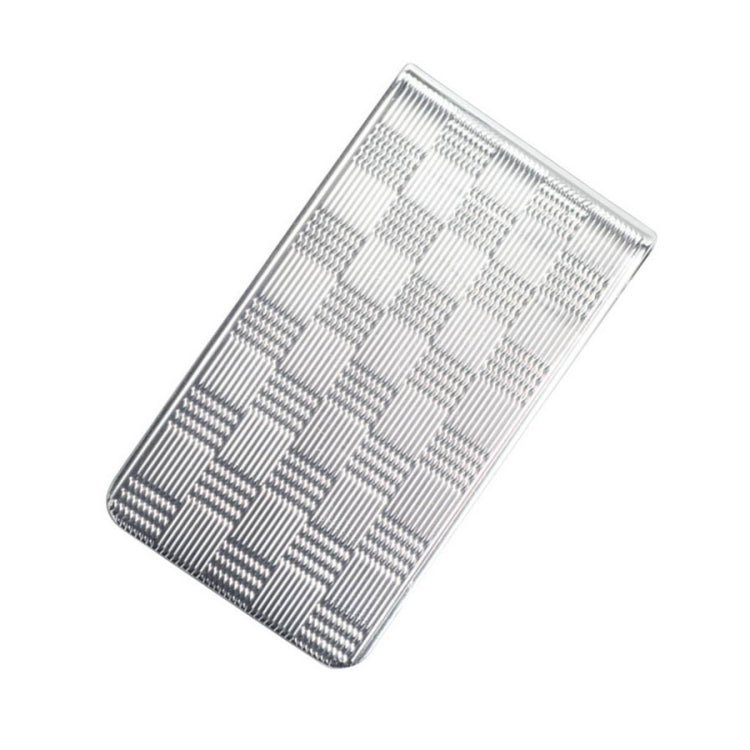 Wide Basketweave Pattern Money Clip