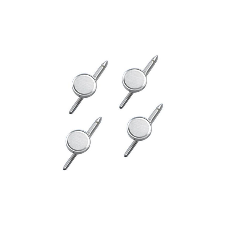 Brushed Round Stud Set with Border