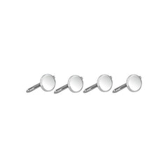 Polished Round Stud Set with Beveled Edge
