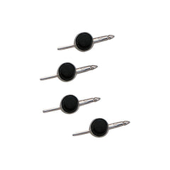 Round Onyx Stud Set