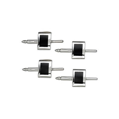 Rectangle Cufflinks with Onyx Inlay