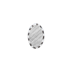 Florentined Oval Tie Tack with Scalloped Border
