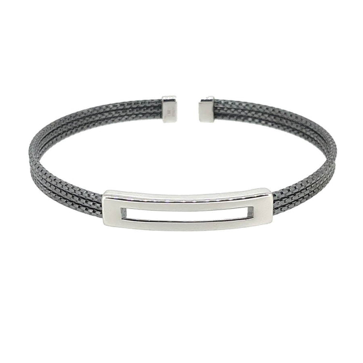 Cuff Bracelet with Open Central Plate