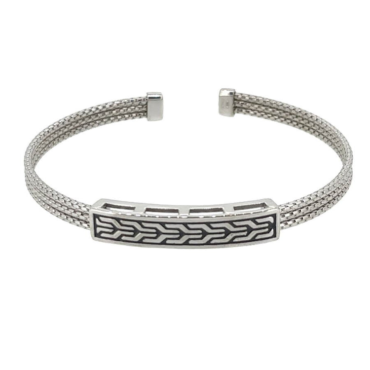 Cuff Bracelet with Central Celtic Plate