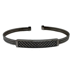 Cuff Bracelet with Diamond Pattern
