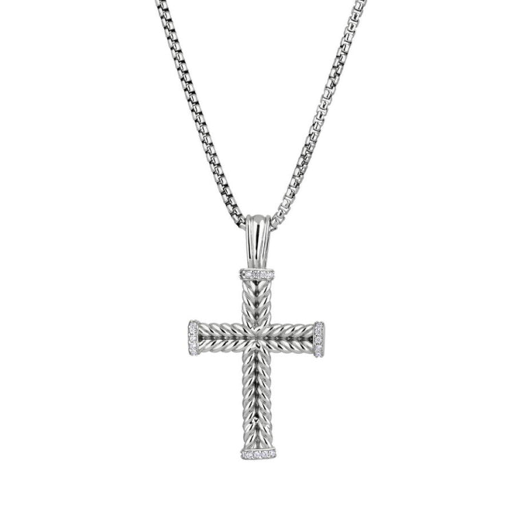 Braided Cross with Simulated Diamond Ends