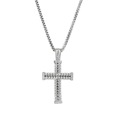 Braided Cross with Simulated Diamond Ends