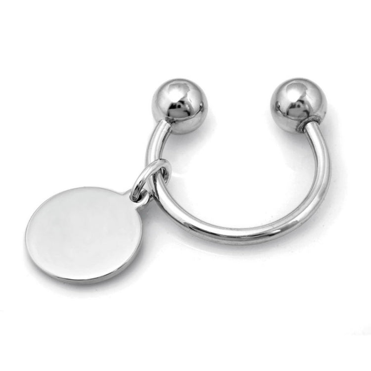 Screwball Key Ring with Round Tag