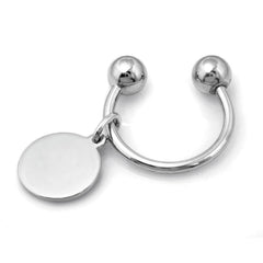 Screwball Key Ring with Round Tag