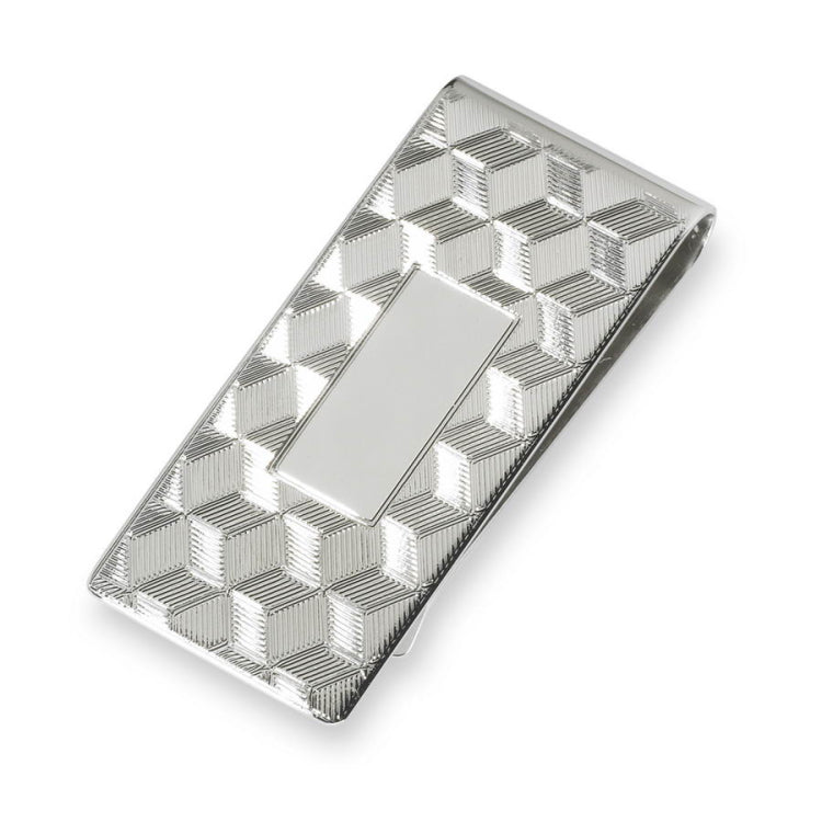 Money Clip with Chevron Lined Design