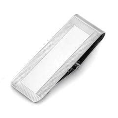 Hinged Money Clip with Lined Border