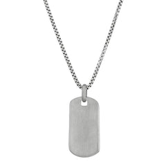 Brushed Plain Dog Tag