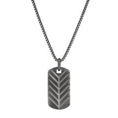 Brushed Feathered Dog Tag