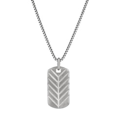 Brushed Feathered Dog Tag