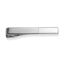 Lined Tie Bar with Polished End