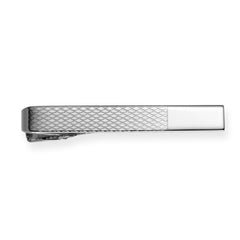Scallop Pattern Tie Bar with Polished End