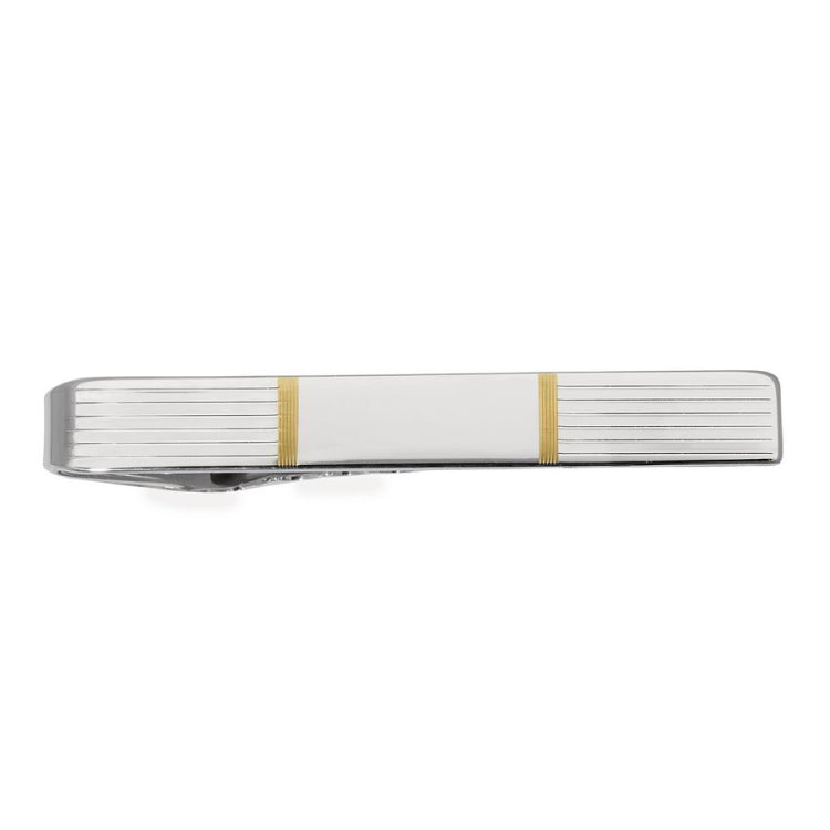 Two Tone Lined Tie Bar