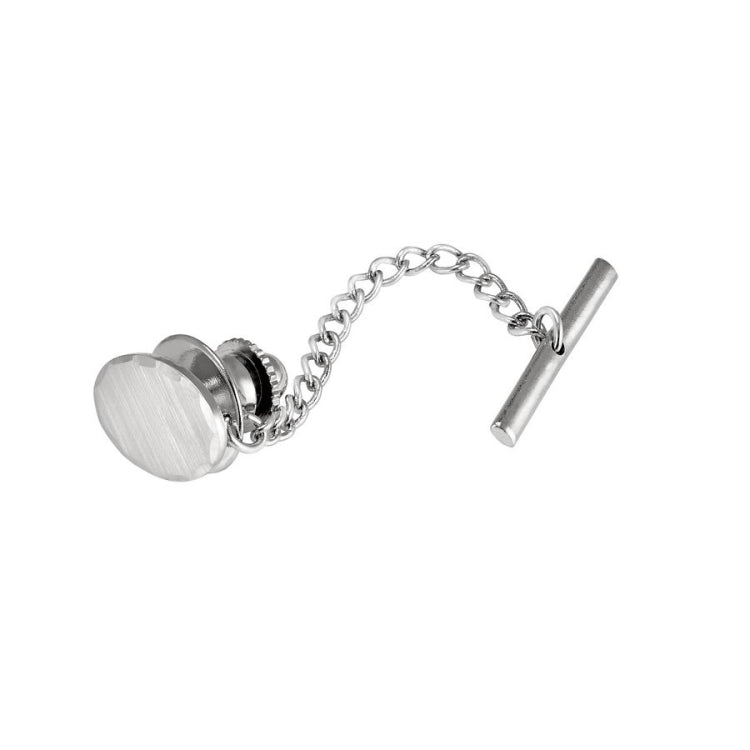 Oval Florentine Tie Tack with Scalloped Border