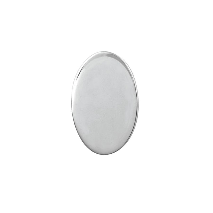 Oval Polished Tie Tack