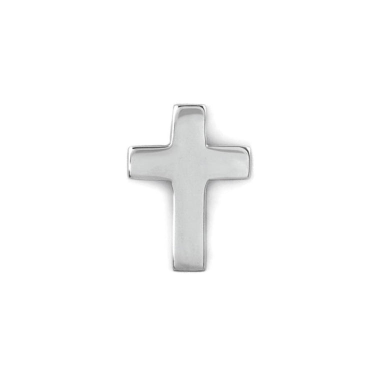 Cross Polished Tie Tack
