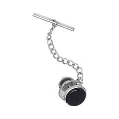 Round Black Onyx Tie Tack