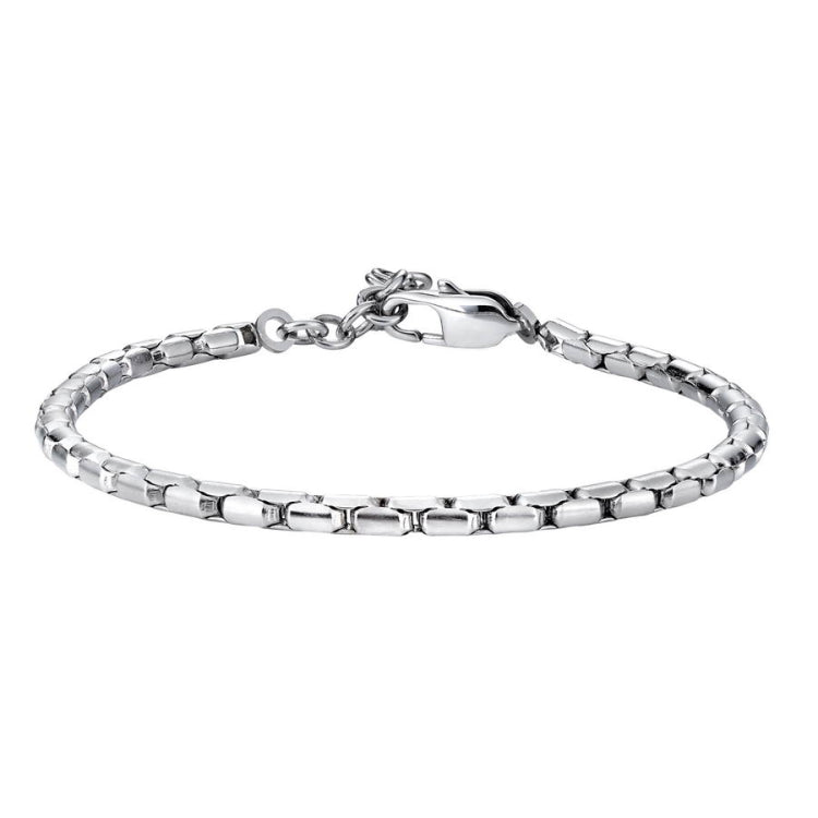 3.5mm Rounded Box Link Bracelet