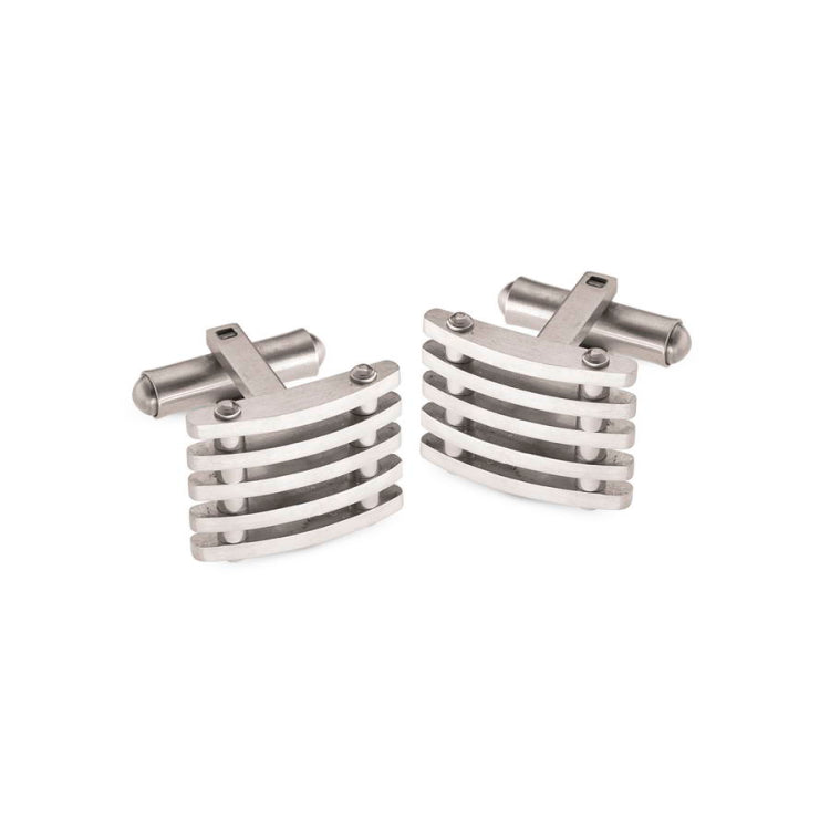 Rectangle Slatted Cufflinks