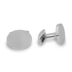 Brushed Oval Cufflinks
