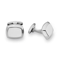 Cushion Cufflinks with Beveled Edges