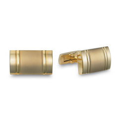 Brushed Rectangle Cufflinks with Polished Edges