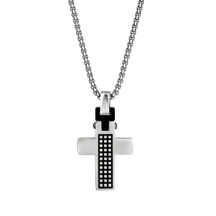 Small Cross with Checkerboard Center