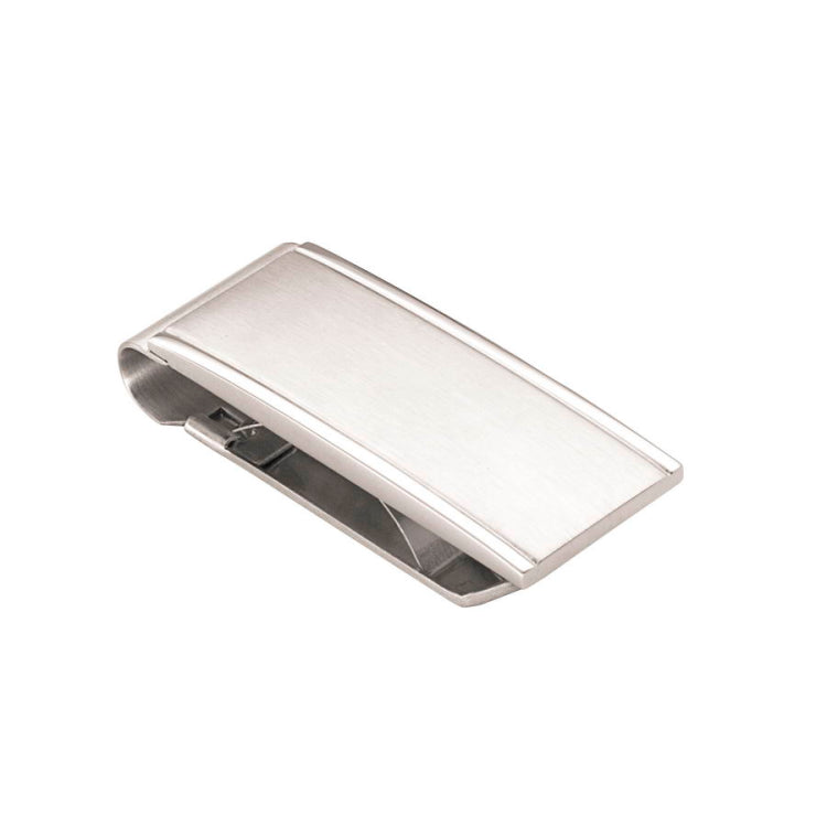 Brushed Money Clip with Lined Edge